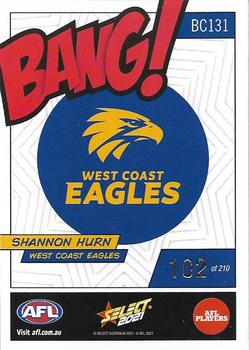 2021 Select AFL Footy Stars - Bang! #BC131 Shannon Hurn Back